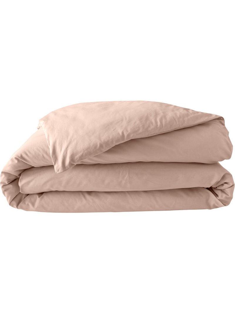 Juego de cama – percal de algodón 78 hilos – calidad hotel – 2 fundas de almohada 63x63 cm Nude - Kiabi