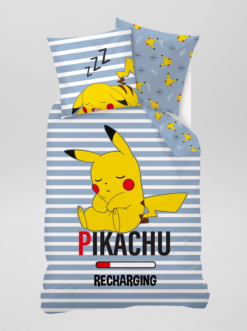 Juego de cama 'Pikachu' - Individual AZUL - Kiabi