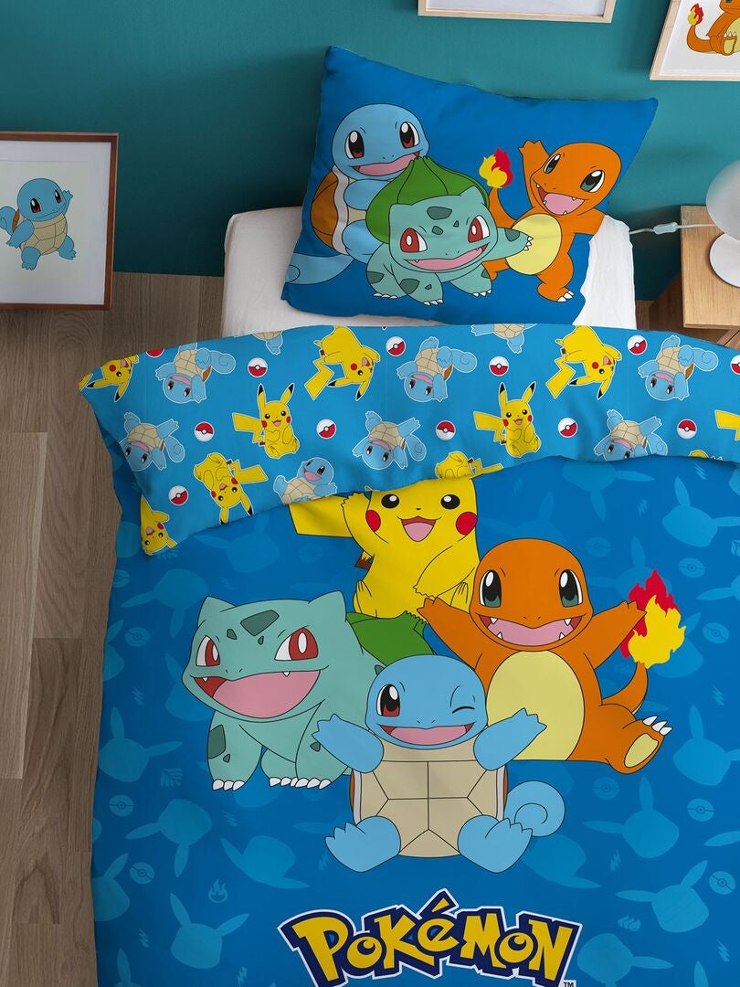 Juego de cama 'Pokemon' - Individual AZUL - Kiabi