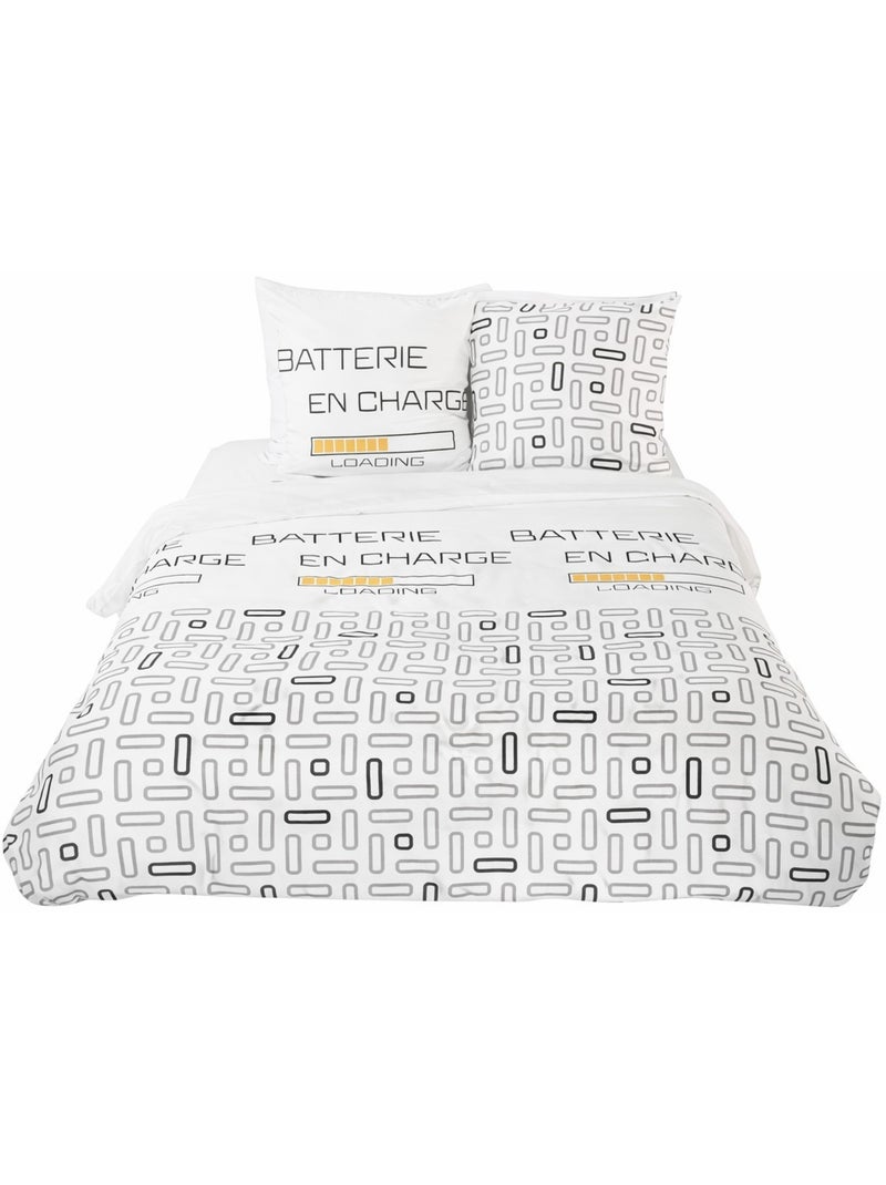 Juego de cama Power Mode Reversible Blanco - Kiabi