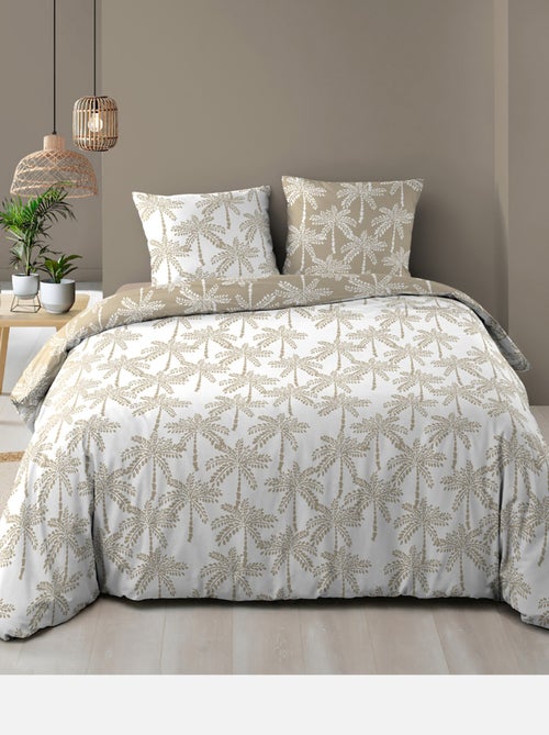 Juego de cama reversible 100% algodón - Kiabi Juego de cama reversible 100% algodón - Kiabi