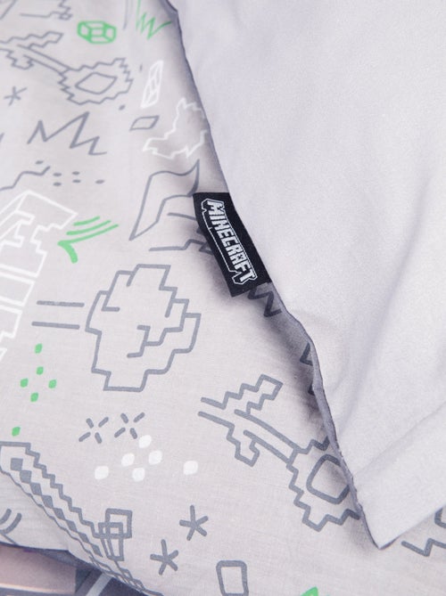 Juego de cama reversible 100 % algodón con cremallera 'Roba' - Minecraft - Kiabi