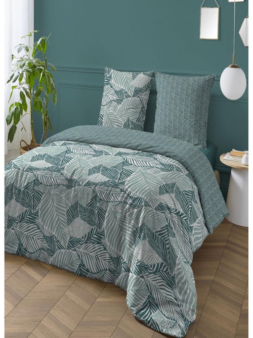 Juego de cama reversible 100% algodón 'Future Home' - 240x220 cm - Kiabi Juego de cama reversible 100% algodón 'Future Home' - 240x220 cm - Kiabi