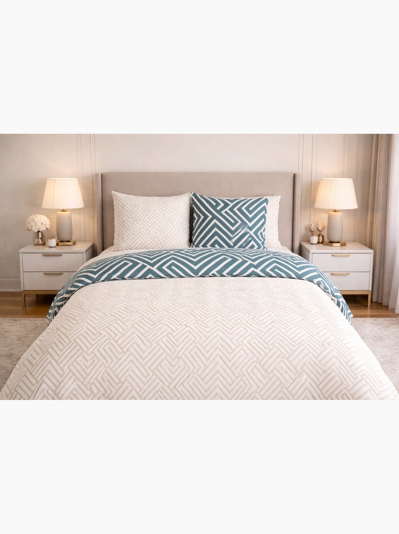 Juego de cama reversible Beige - Kiabi