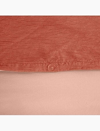 Juego de cama reversible con textura gofrada – Cama doble