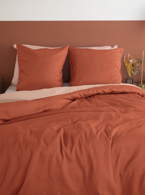 Juego de cama reversible con textura gofrada – Cama doble - Kiabi