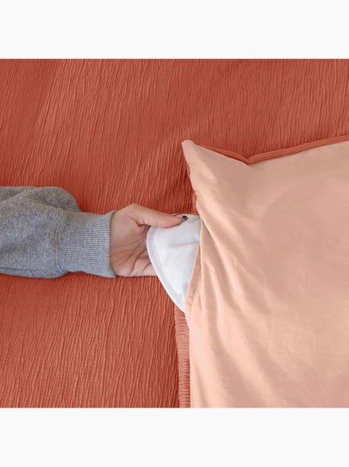 Juego de cama reversible con textura gofrada – Cama doble - Kiabi
