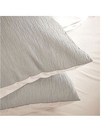 Juego de cama reversible con textura gofrada – Cama doble