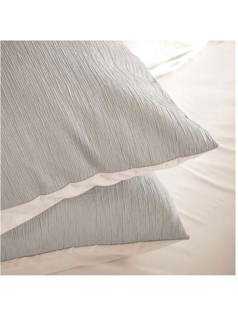 Juego de cama reversible con textura gofrada – Cama doble Verde - Kiabi