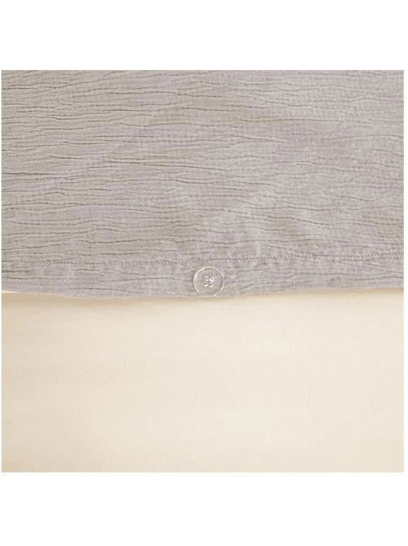 Juego de cama reversible con textura gofrada – Cama doble Verde - Kiabi