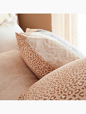 Juego de cama reversible de algodón con estampado patchwork