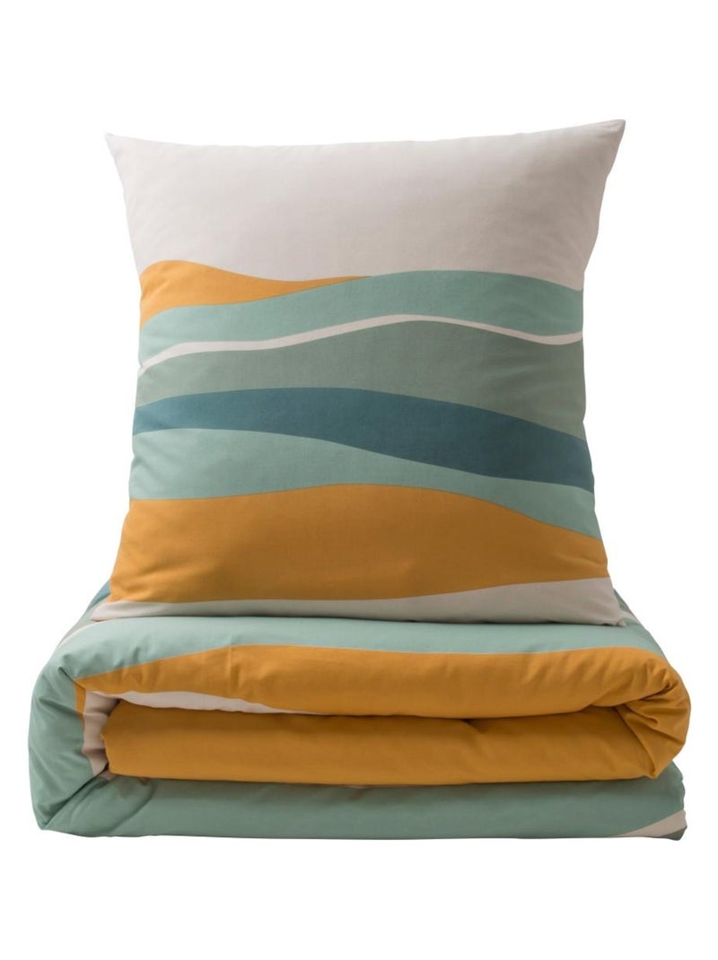 Juego de cama reversible de algodón MALO 2 plazas 240 x 260 cm Multicolor - Kiabi