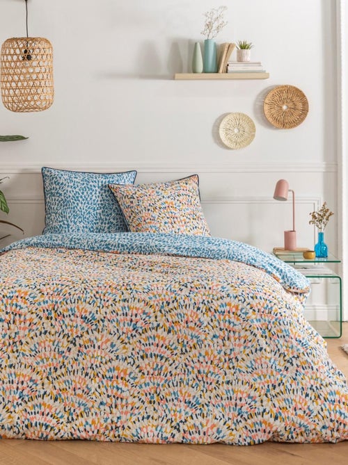 Juego de cama reversible de colores para 2 personas - Kiabi Juego de cama reversible de colores para 2 personas - Kiabi
