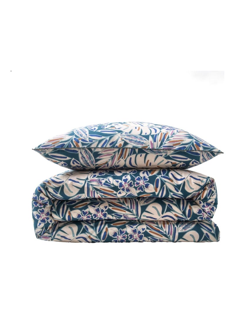 Juego de cama reversible de origen vegetal para 2 personas Azul - Kiabi
