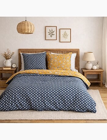 Juego de cama reversible floral