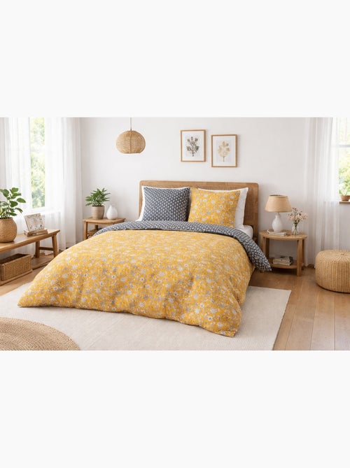 Juego de cama reversible floral - Kiabi Juego de cama reversible floral - Kiabi