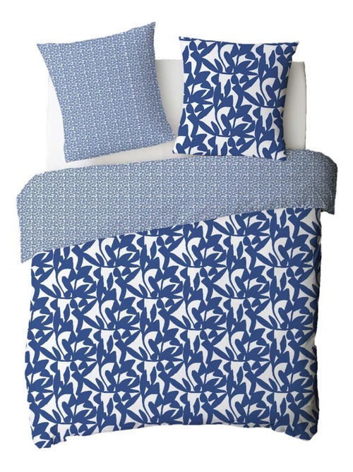 Juego de cama reversible geométrico para dos personas, de algodón - Kiabi Juego de cama reversible geométrico para dos personas, de algodón - Kiabi