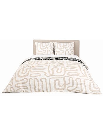 Juego de cama reversible gráfico