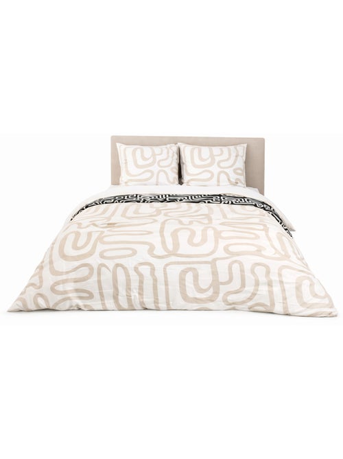 Juego de cama reversible gráfico - Kiabi Juego de cama reversible gráfico - Kiabi