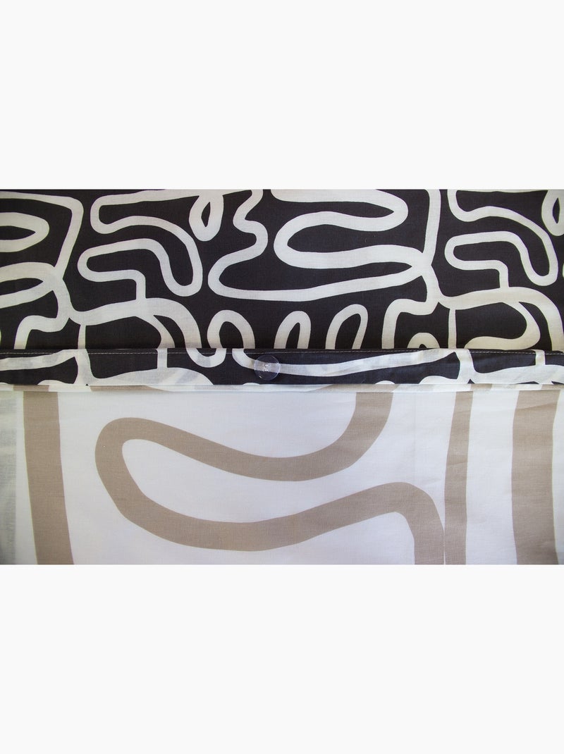 Juego de cama reversible gráfico Negro - Kiabi