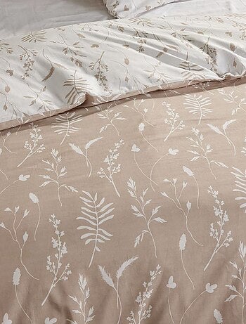 Juego de cama reversible hojas - 2 personas