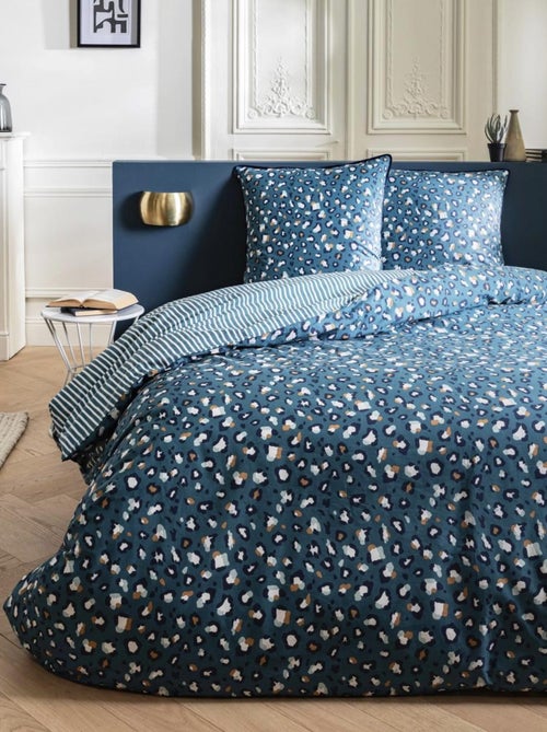 Juego de cama reversible para dos personas con estampado de leopardo - Kiabi Juego de cama reversible para dos personas con estampado de leopardo - Kiabi