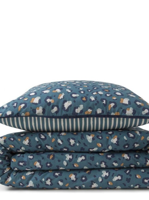 Juego de cama reversible para dos personas con estampado de leopardo - Kiabi Juego de cama reversible para dos personas con estampado de leopardo - Kiabi