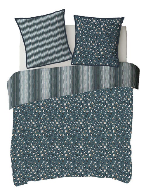 Juego de cama reversible para dos personas con estampado de leopardo - Kiabi Juego de cama reversible para dos personas con estampado de leopardo - Kiabi
