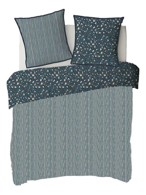 Juego de cama reversible para dos personas con estampado de leopardo - Kiabi Juego de cama reversible para dos personas con estampado de leopardo - Kiabi