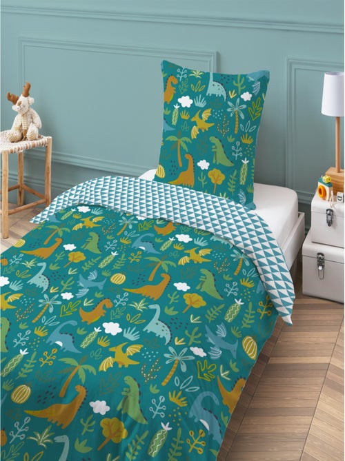 Juego de cama reversible para niños con estampado de dinosaurios - Kiabi