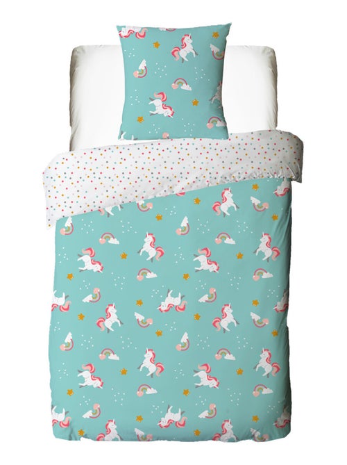 Juego de cama reversible para niños con estampado de unicornio - Kiabi
