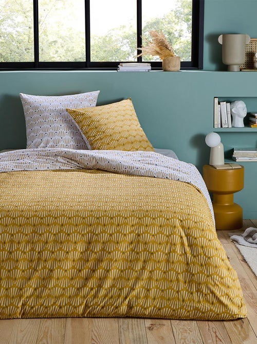 Juego de cama reversible 'RACHEL' geométrico polialgodón 240x260 Future Home - Kiabi Juego de cama reversible 'RACHEL' geométrico polialgodón 240x260 Future Home - Kiabi