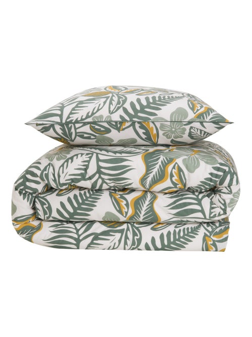 Juego de cama 'Sally' Future Home reversible algodón estampado hojas - Kiabi Juego de cama 'Sally' Future Home reversible algodón estampado hojas - Kiabi