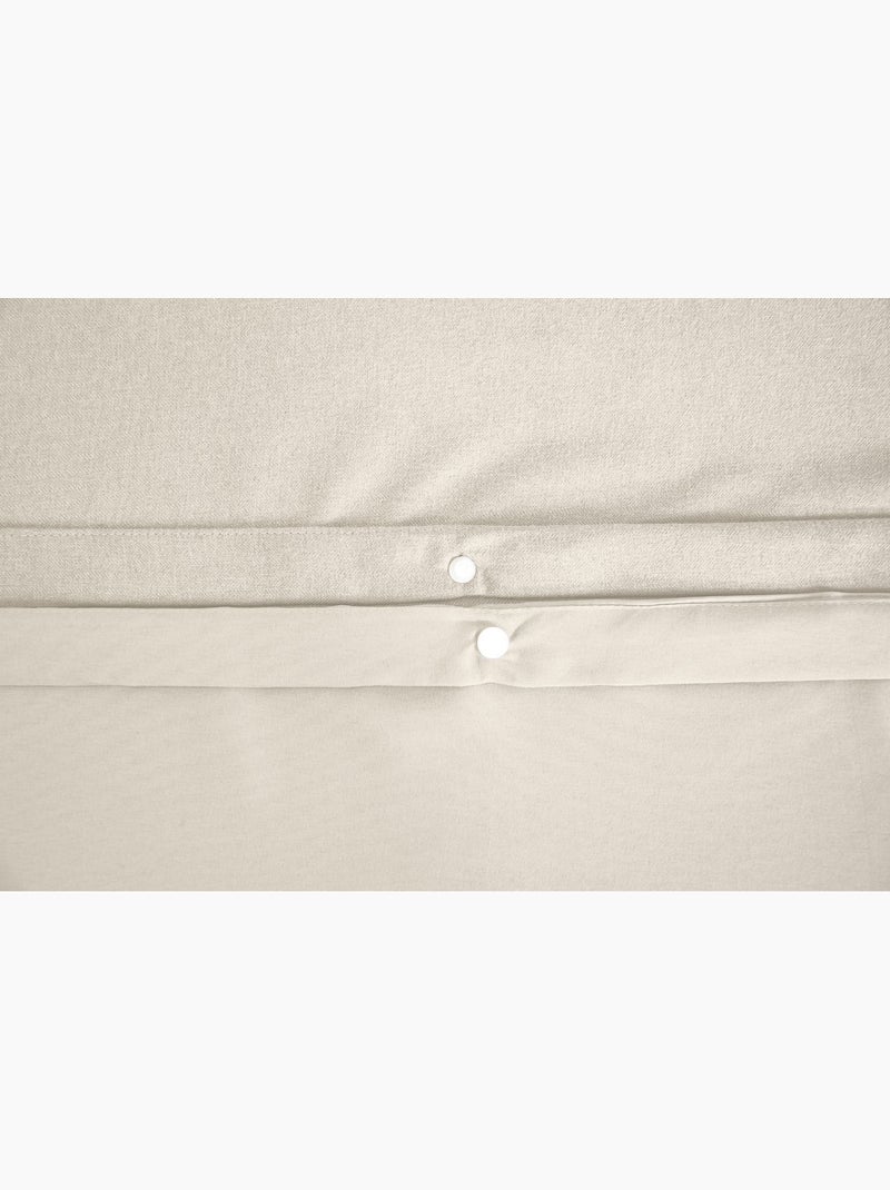 Juego de cama Sensación Franela - Suavidad y calor absolutos Beige - Kiabi