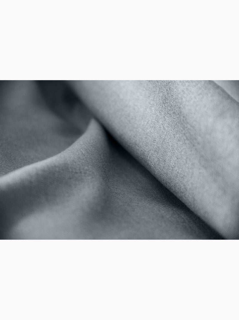 Juego de cama Sensación Franela - Suavidad y calor absolutos Gris antracita - Kiabi