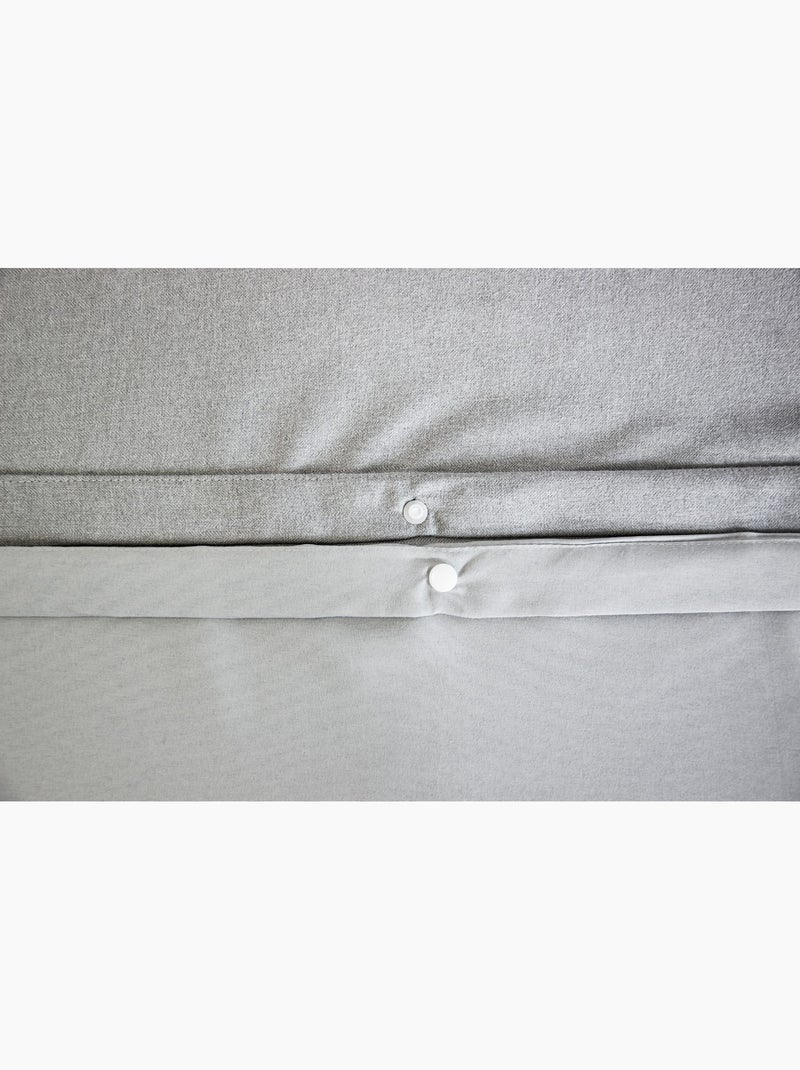 Juego de cama Sensación Franela - Suavidad y calor absolutos Gris - Kiabi