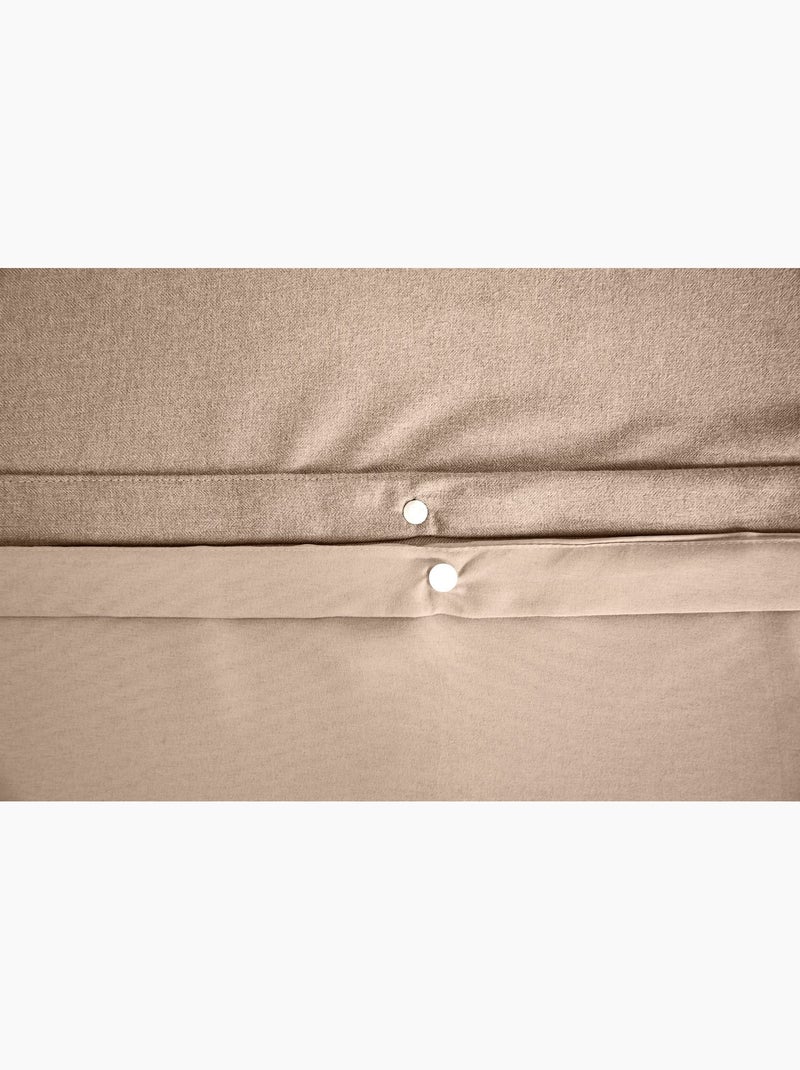 Juego de cama Sensación Franela - Suavidad y calor absolutos Taupe - Kiabi