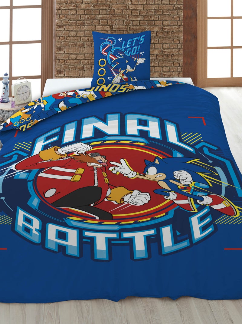 Juego de cama 'Sonic' - 1 persona Azul - Kiabi