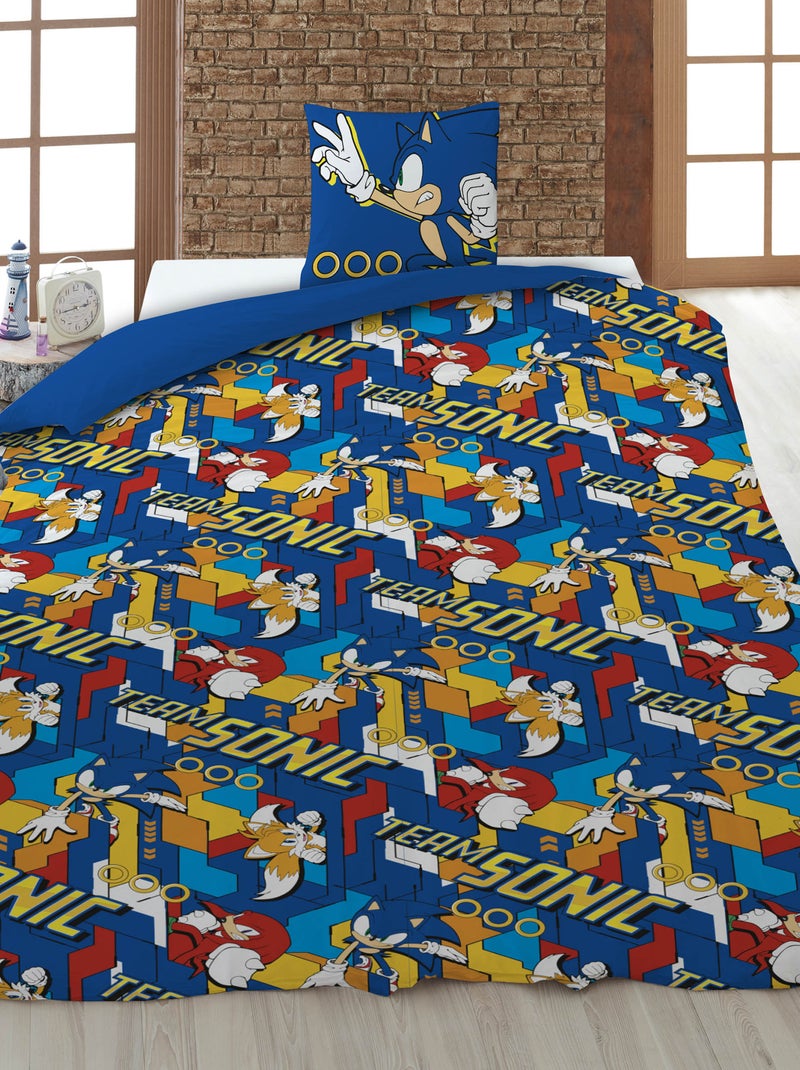 Juego de cama 'Sonic' - 1 persona Azul - Kiabi