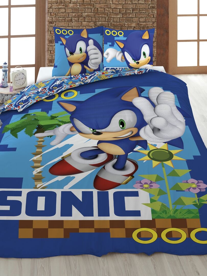 Juego de cama 'Sonic' - Individual azul - Kiabi
