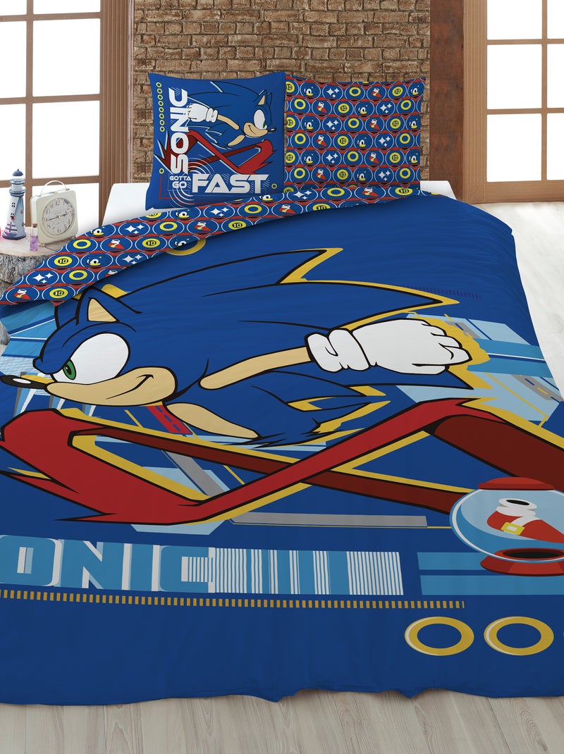 Juego de cama 'Sonic' - Individual azul - Kiabi