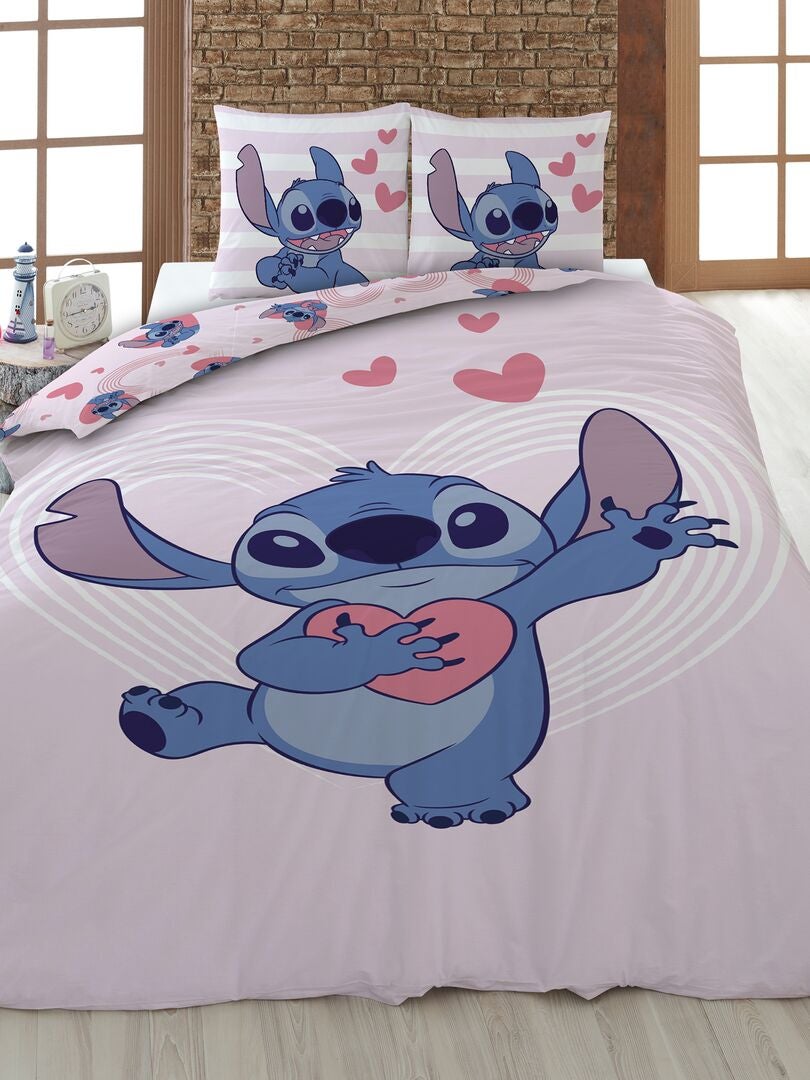 Juego de cama 'Stitch' - Individual ROSA - Kiabi