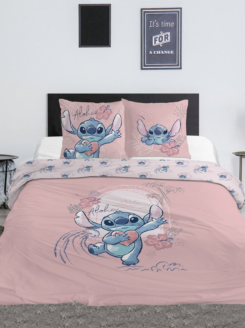 Juego de cama 'Stitch' de 'Disney' - Doble ROSA - Kiabi