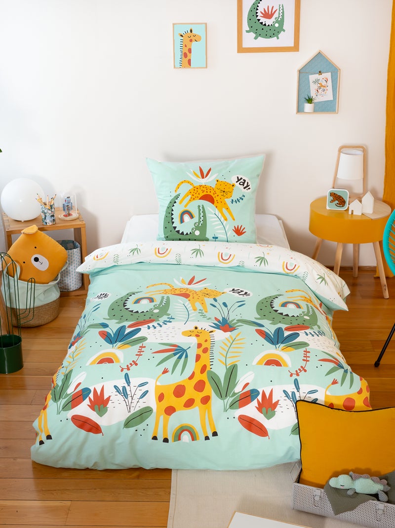 Juego de cama 'Tigre' - Individual AZUL - Kiabi