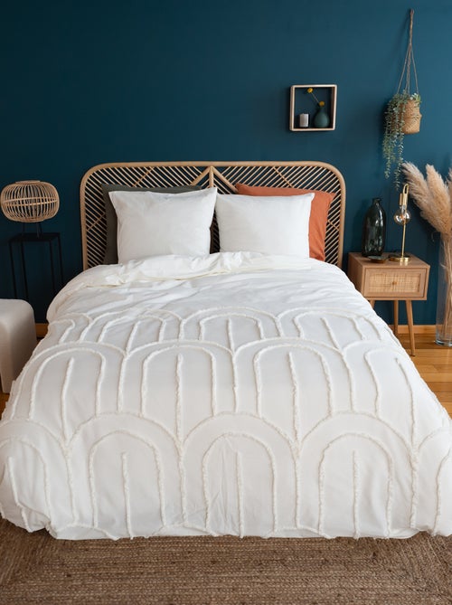 Juego de cama tuftado para 2 personas - 240 x 220 cm y 260 x 240 cm - 2 piezas - Kiabi