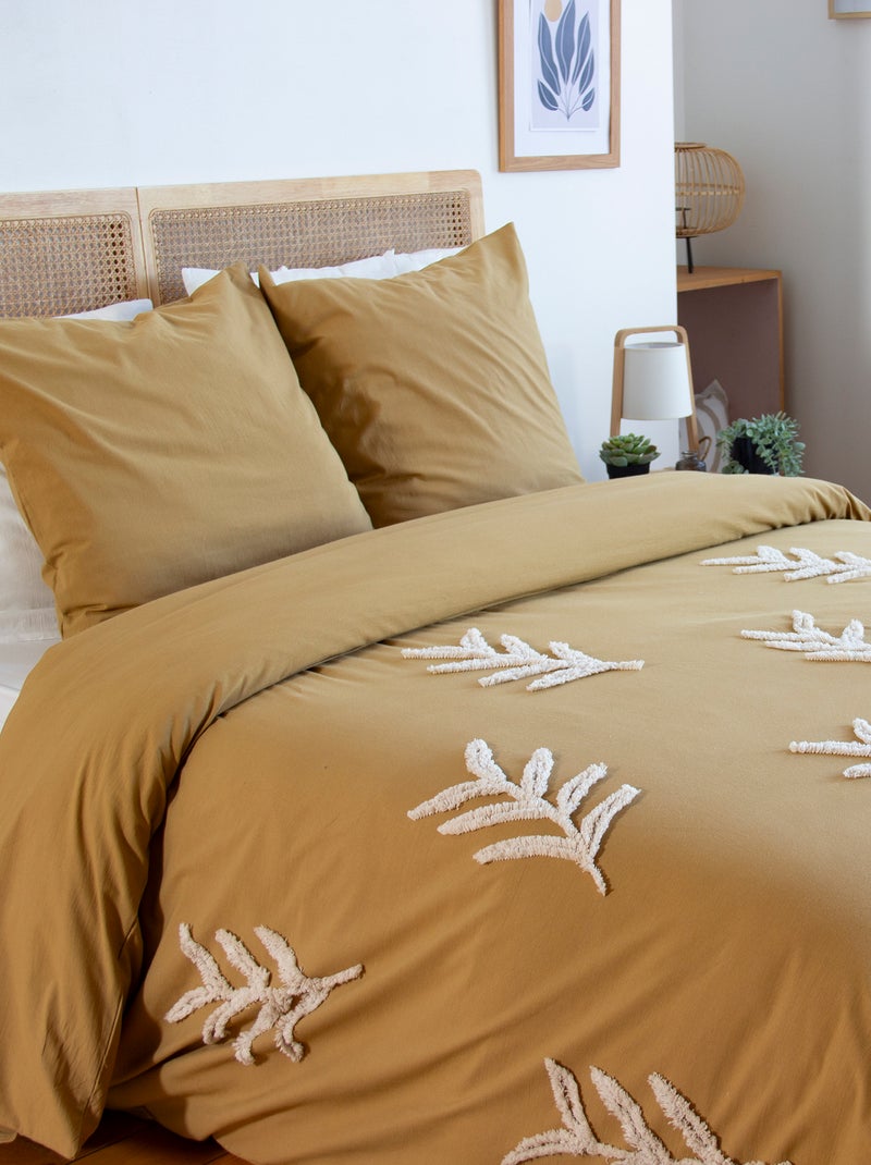Juego de cama tufted de 2 piezas para 2 personas Marron - Kiabi