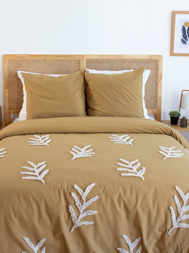 Juego de cama tufted de 2 piezas para 2 personas Marron - Kiabi
