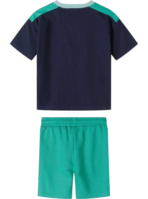 Juego de camiseta y shorts diseño detalle en contraste niños - minoti - Kiabi Juego de camiseta y shorts diseño detalle en contraste niños - minoti - Kiabi