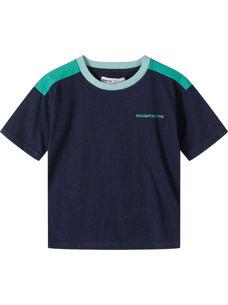 Juego de camiseta y shorts diseño detalle en contraste niños - minoti Verde fluorescente - Kiabi