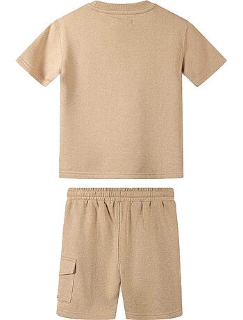 Juego de camiseta y shorts diseño texto niños - minoti